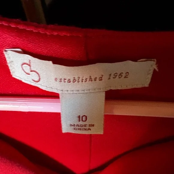 Vibrant Red Mini Dress - Picture 2 of 4